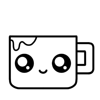 cute cup drawing step