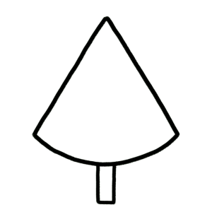 easy watermelon Ice Cream drawing step 2