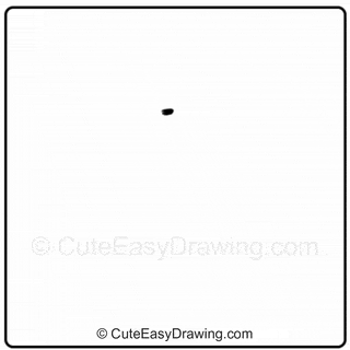 Draw a small oval for flower center