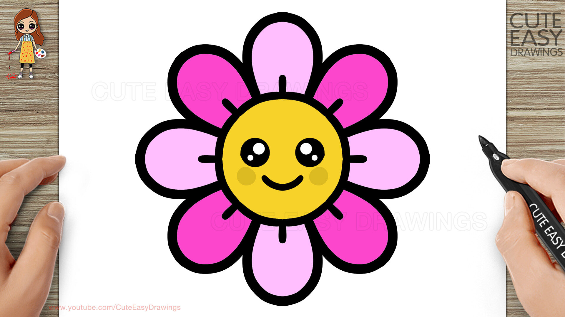 How To Draw A Cute Flower Easy Cute Easy Drawing