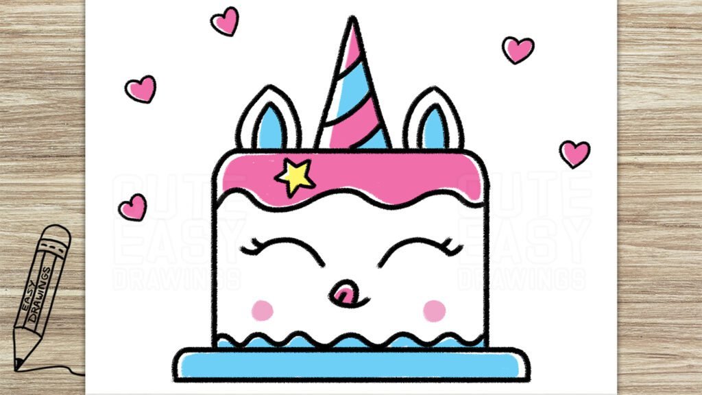how-to-draw-a-cute-unicorn-cake