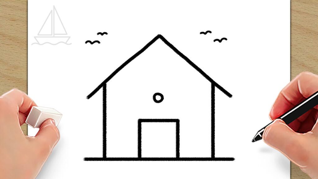 House drawing easy