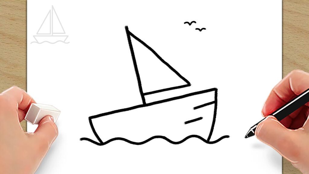 Boat Drawing Easy