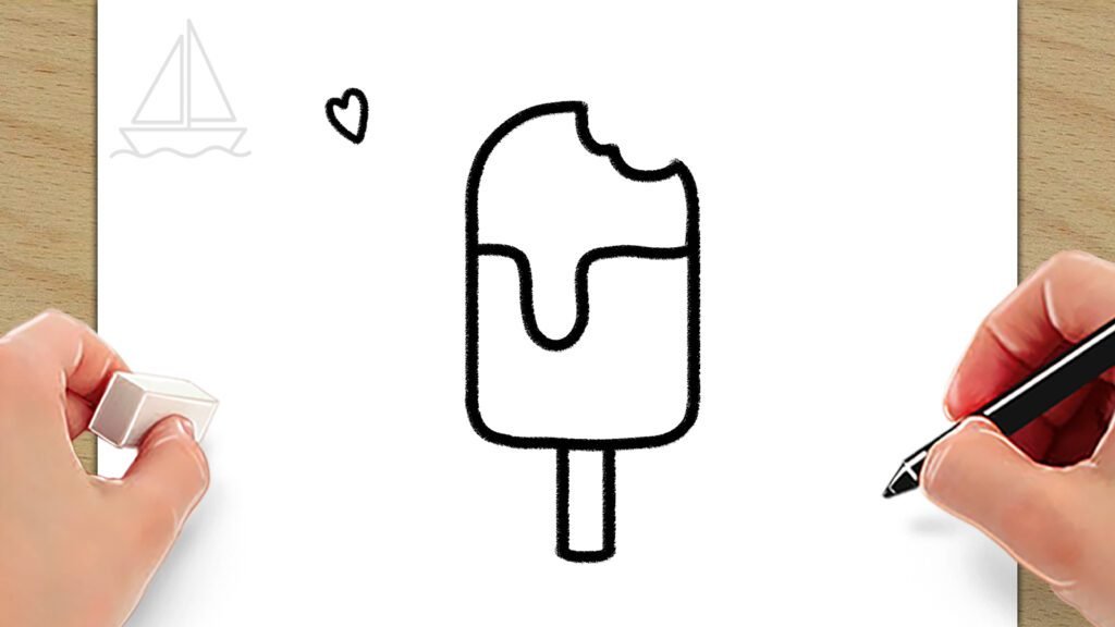 ice cream drawing easy