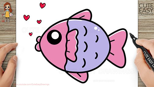 cute fish drawing
