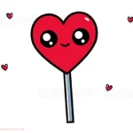 Cute Heart Lollipop