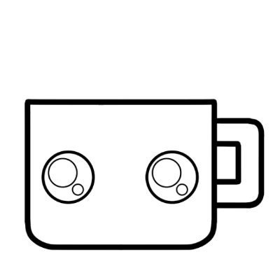 cute cup drawing step