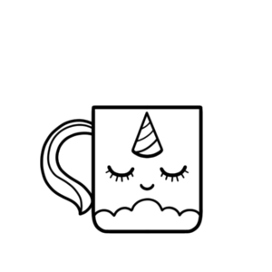 Cute Unicorn Cup