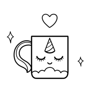 Cute Unicorn Cup