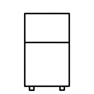 easy refrigerator drawing steps