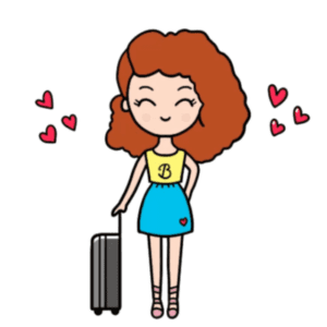 How to Draw a Cute Girl with Suitcase