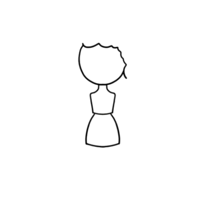 Cute Girl Drawing Steps