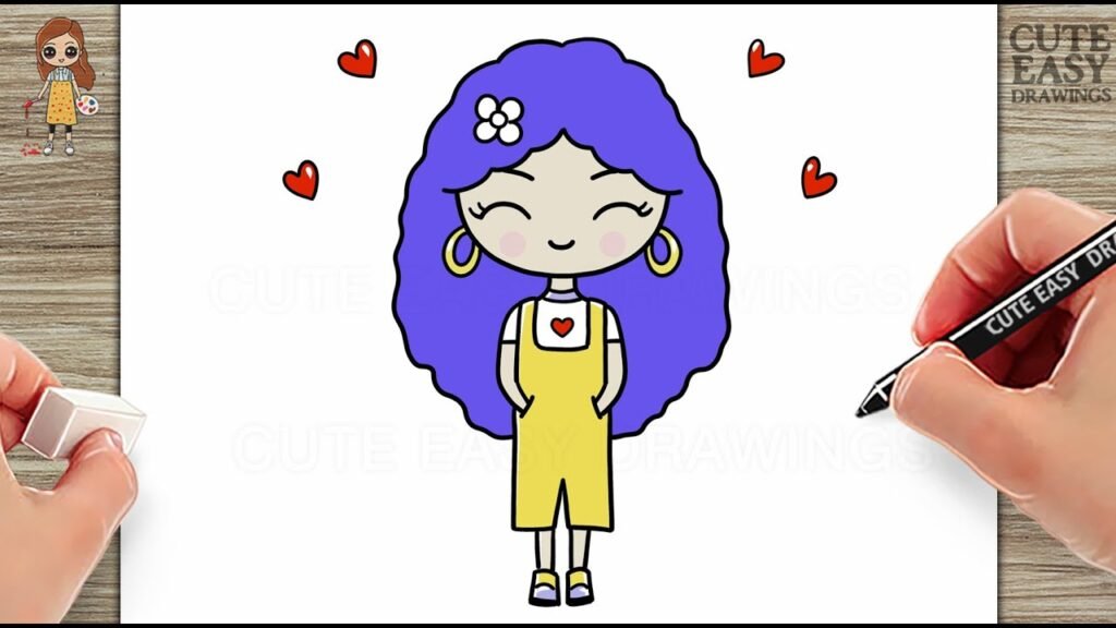 25 Cute and Easy Girls Drawing Ideas for Beginners Cute Easy Drawing