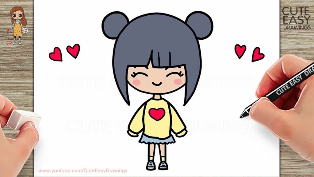 25 Cute and Easy Girls Drawing Ideas for Beginners