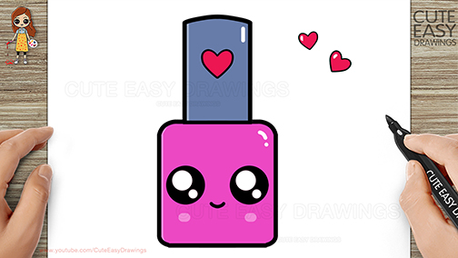 Cute Nail polish Drawing