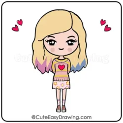 Draw Cute Enid Easy Step by Step