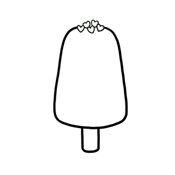 Cute Ice Cream Drawing Steps