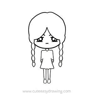 Wednesday drawing steps 4
