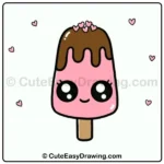How to Draw a Cute Ice Cream Stick for Kids draw a cute ice cream