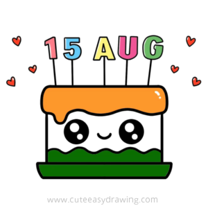 15th august cute cake