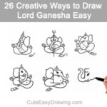 Draw Lord Ganesha Easy