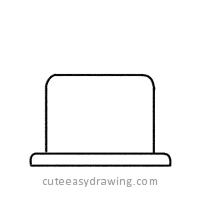 unicorn cake drawing step 1