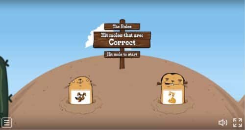 Whack-a-mole game image