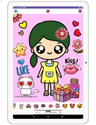 CED Sparkly Girls Coloring Fun