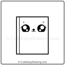 Cute Bunny Notebook easy drawing 6