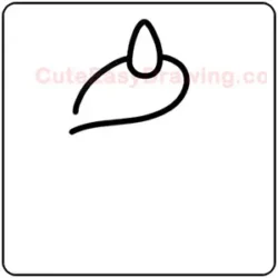 how-to-draw-a-cute-unicorn step 2