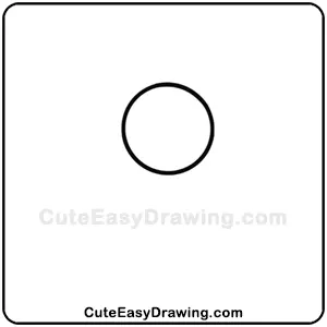 Image of a tutorial on How to Draw a Cute Party Girl Step-1