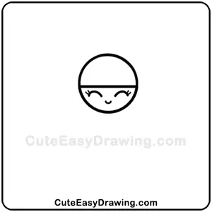 Image of a tutorial on How to Draw a Cute Party Girl Step-3