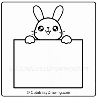 How to Draw a Cute Happy Easter Greeting Card Step 7