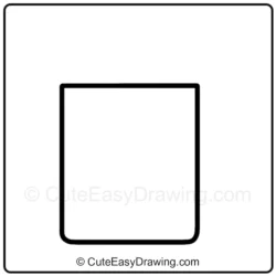 How to Draw a Cute Father's Day Coffee Mug Step - 1