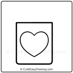 How to Draw a Cute Father's Day Coffee Mug Step - 2