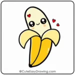 how to draw a cute banana