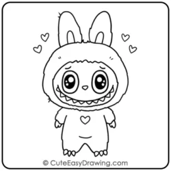 Labubu Drawing Step 11