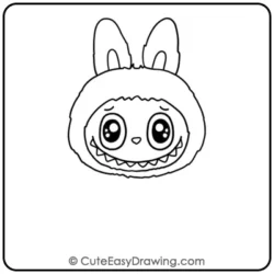 Labubu Drawing Step 7