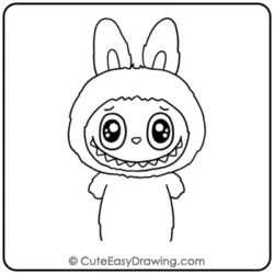 Labubu Drawing Step 8