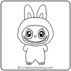 Labubu Drawing Step 9
