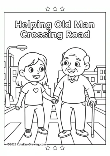 Helping-Old-Man-Crossing-Road