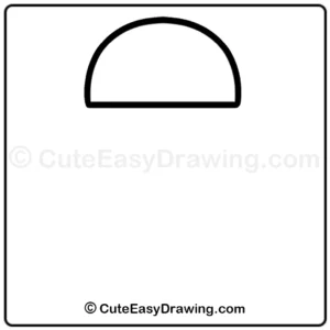 How to Draw a Water Bottle Step -1 