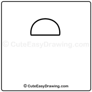 how to draw a water bottle - step 1
