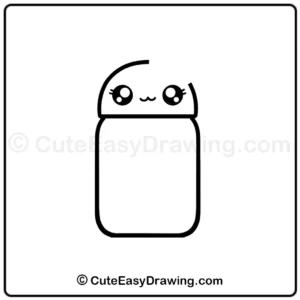 how to draw a water bottle -step 5