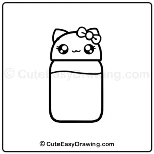 how to draw a water bottle - step 7