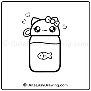 how to draw a water bottle - step 8