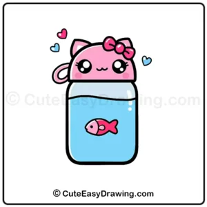 how to draw a water bottle - step 9