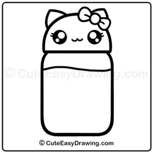 How to Draw a Water Bottle Step -10