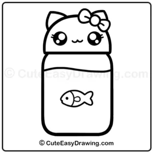 How to Draw a Water Bottle Step -11