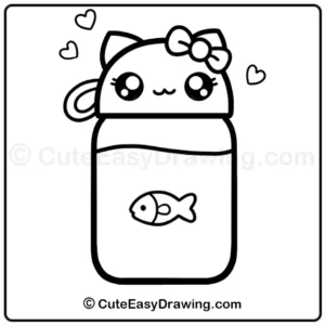 How to Draw a Water Bottle Step -12